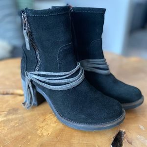 Bos & Co Suede Fringe Boots